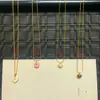 Colar de aço titânio amor duplo que não desbota moda popular ao vivo viajante luxo leve versátil temperamento corrente clavicular coração mulheres