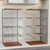Estante de Almacenamiento para Cocina, Estante de Plástico Multicapa para Almacenamiento de Papel Film en el Gabinete del Hogar, Estante de Almacenamiento Multifuncional para Platos, Vajilla y Condimentos