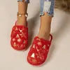 Ventas Directas de Fábrica Pantuflas de Interior y Exterior Cálidas Antideslizantes de Pana Cómodas Suela Suave Venta al por Mayor Transfronteriza Personalización