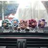Camelia de Tela Creativa para Mujer Salida de Aire Acondicionado Interior del Coche Botella Vacía de Perfume Salida de Aire del Coche Stick de Aromaterapia