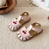 Zapatos de Verano para Niños con Suelas Suaves, Lindos y Versátiles, Sandalias Nuevas para Niñas, Zapatos de Playa Transpirables para Niños, Zapatos Pequeños Calados para Niños con Puntera Cerrada
