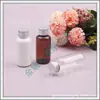 Frasco de alumínio com tampa de 40ml marrom branco transparente frasco de alumínio com tampa de rosca frasco de loção frasco de tônico frasco dispensador de gel de banho