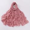 Lenço de Chiffon Pérola 75D Estilo Novo Transfronteiriço com Cabeça Única Cravejado de Diamantes Lenço de Gaze de Minorias Étnicas Lenço/Xale para Cabeça Africana