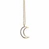 Collar de luna hueca de gran venta en 2017, comercio exterior, Europa y Estados Unidos, joyería popular con elemento de luna pequeña, venta al por mayor.
