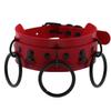 Pp Desejo Puro Borboleta Vermelha Nicho Gótico Colar Ins Studded Aço Inoxidável Bondage Gargantilha Gola