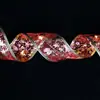 Luces Led Navideñas con Estampado Dorado, Guirnaldas de Doble Capa, Cinta, Decoraciones de Atmósfera Navideña, Adornos Colgantes, Luces Cálidas Navideñas, Cinta