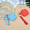 Monedero de Silicona Color Sólido Simple Lindo Cuadrado Llavero Monedero Suministros de Fabricante Bolsa de Almacenamiento Forma Creativa