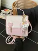 Mochila Transfronteriza de Colores Bloqueados de Moda para Mujer, Nueva Moda de Verano 2026, Mochila Escolar para Estudiantes, Mochila Pequeña de Viaje