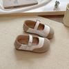 Zapatos de Cuero para Niñas 2026 Primavera y Otoño Nuevos Estilo Coreano Zapatos Planos Retro Bajos para Niños Pequeños 1-3 Años Zapatos de Princesa para Bebé con Suela Suave