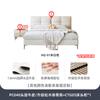 Cama de Cuero Jihe Lujo Ligero Simple Nórdico ins Estilo Crema Capa Superior Cuero Vacuno Cama de Boda Moderna Doble Dormitorio Principal Cama Grande