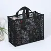 Bolsa de cosméticos de malla flocada, bolso de viaje portátil, bolsa de almacenamiento para cosméticos, bolsa de natación de mano, bolsa de playa