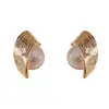 Pendientes de Metal con Perla Alrededor, de Moda y Personalizados, para Mujer, Temperamento de Nicho, Diseño Simple, Venta al por Mayor