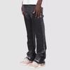 Overol de mezclilla para hombre moda europea y americana ins overol explosivo elástico parche mezclilla laminada pantalones acampanados