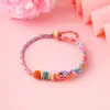 Festival del Bote del Dragón Cuerda Colorida Pulsera Tejida Hecha a Mano DIY para la Paz y la Alegría, Pulsera Colorida de Zongzi para Niños Regalo al por Mayor