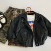 Chaqueta de Cuero Mabao para Niños Otoño 2026 Estilo Nuevo Chaqueta Estilo Coreano para Niños Top Casual para Bebé Tendencia
