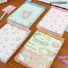 Caderno Criativo Fofo de Desenho Rilakkuma Destacável Bloco de Notas Destacável Portátil Prancheta de Desenho Caderno Bloco de Mensagens