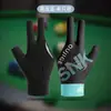 Guantes de Billar Fuga Tres Dedos Ligeros Transpirables Snooker Billar Mano Izquierda Único Elástico Silicona Antideslizante Guantes