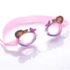 Nuevas Gafas de Natación de Silicona Cangrejo para Niños, Gafas de Natación de Dibujos Animados Antivaho Abeja, Gafas de Delfín con Tapones para los Oídos