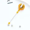 Clipe Rotativo Retrátil Fivela de Puxar Fácil Chaveiro de Contas DIY Fivela Retrátil Crachá de Enfermeira Cartão de Identidade Fivela de Cordão Retrátil de Puxar Fácil