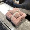Conjunto Combinação de Toalha de Veludo Coral de Alta Qualidade Xadrez Abacaxi e Toalha de Banho Fabricante Atacado Toalha de Banho Absorvente Espessa e Sem Fiapos