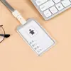 Porta-Cartões de Liga de Alumínio, Capa Protetora para Cartão de Identificação, Porta-Cartão de Acesso da Empresa, Crachá de Identificação de Funcionário, Cordão para Crachá de Trabalho