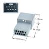 Mx34012Sf1 Conector Automotriz Host de Navegación Conector de Arnés de Cableado de 12 Orificios Gris Carcasa de Plástico Venta al por Mayor