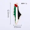 Venda Direta de Fabricante Transfronteiriça Pingente de Bandeira da Palestina Livre Acessórios DIY Liga de Liga de Metal com Gotejamento de Óleo Pingente Único Joias Atacado