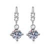 Aretes de Moissanita de Plata Esterlina S925, Lujo Accesible, Aretes Inteligentes con Borla, de Alta Gama, Simples, Modernos y Versátiles