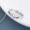 Anillo Versátil de Personalidad Plateado Galvanizado de Plata S999 de Alta Calidad para Mujer, Joyería de Anillo de Corona con Diamante de Seis Garras de Lujo Ligero