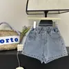 Shorts de Mezclilla de Verano para Niñas, Marca de Moda Infantil de Moda, Elegantes Pantalones Cortos Estilo Coreano con Pedrería
