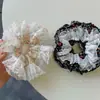 Estilo Coreano Suave Multicapa Floral Encaje Anillo para el Pelo Intestino Grueso Alta Calidad Hecho a Mano Estilo Mori Accesorios para Cola de Caballo