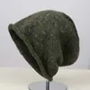 Gorro de Punto Casual Nuevo Elegante Color Sólido Simple con Borde Enrollado, Cómodo, Cálido, Cortavientos, Gorro Versátil