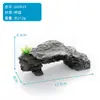 Plataforma para tomar el sol de tortuga, plataforma de escalada, escalera, paisajismo de tanque de tortuga, plataforma de piedra para tomar el sol, cueva de escondite para nivel de agua alto, isla flotante de descanso, plataforma flotante