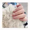 Uñas con Temperamento Fresco Llevando Diamante Rosa Mariposa Uñas Postizas Deseo Puro Piezas de Uñas Avanzadas Pegatinas para Uñas Largas