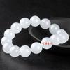Pulsera de Cuentas Redondas de Jade Blanco de Jade Seda Dorada de Xinjiang para Pareja Pulsera para Hombre y Mujer Joyería Jade al Mayoreo