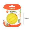 Bola de Brinquedo Laino para Cães e Gatos, Bola de Borracha Fofa que Faz Som, Bola Dispensadora de Petiscos, Coleira Brinquedo para Cães Médios e Grandes