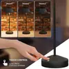 Lámpara de Mesa Solar LED para Exteriores 3000K Interruptor Táctil Lámpara de Mesa de Carga 2 en 1 Lámpara de Mesa con Batería Inalámbrica Recargable Regulable IP44 para Acampada Jardín Balcón Terraza [Clase Energética F]