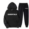 Conjunto popular de sudadera con capucha estilo americano con estampado de letras, casual y versátil, marca de moda, sudadera y pantalones de chándal de corte holgado, unisex