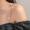 Alça de ombro de strass ajustável sutiã alça de calcinha alça de ombro invisível corrente de metal com strass corrente de ombro fabricantes atacado