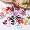 Venta al por mayor del fabricante Accesorios de Satén de Ancla Flecha DIY Hecho a Mano Ropa para Niños Pegatinas de Pudín Accesorios Decorativos Materiales
