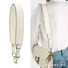 Novos Acessórios para Bolsa Alça Preta Couro de Vaca Alça de Bolsa Portátil de Ombro Cor Sólida Bolsa Alça Larga para Ombro Versátil Multicor Bolsa