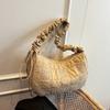Bolsa Tote Plissada de Moda Transfronteiriça para Mulheres 2026 Inverno Nova Tendência Estilo Coreano Casual Bolsa de Ombro de Nylon