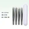 Cortador de Cejas de Acero Inoxidable Tono Agitado Herramienta para Arrancar Barba de Hombre Pinzas de Maquillaje de Belleza Pinza para Arrancar Cabello Blanco Pinzas para Barba