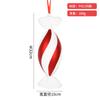 Decoración navideña 32CM electroplateado pintado caramelo accesorios para sesión de fotos boda colgante de belleza adornos para árbol de Navidad
