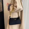 Elegante bolso pequeño retro para mujer, nuevo bolso de hombro esmerilado de moda 2025, bolso cruzado de cadena de gran capacidad