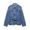 Jaqueta Versátil de Comércio Exterior Francesa Estilo Coreano Primavera Novo Design Jeans Feminino Estilo Sofisticado