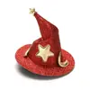 Falda de Gasa de Estrella de Halloween Pasador Fiesta Festiva Danza Tocado Disfraz Accesorios para el Cabello Accesorios de Actuación Sombrero de Estrella de Cinco Puntas
