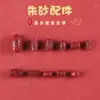 Cuentas de Barril de Cinabrio de Alto Contenido con Abundantes Accesorios DIY Cuentas Sueltas Colgantes de Arena Púrpura Dorada Venta al por Mayor