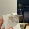Pinza para el Cabello de Flor de Cristal de Lujo Ligero Pinza de Pato de Metal con Diamantes Nuevo Estilo Coreano Pinza Lateral Pinza para Flequillo Accesorios para el Cabello