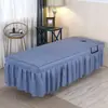 Conjunto de colcha e fronha, capa para maca de massagem, capa para maca de spa, capa para maca de fisioterapia e capa para maca de shampoo
